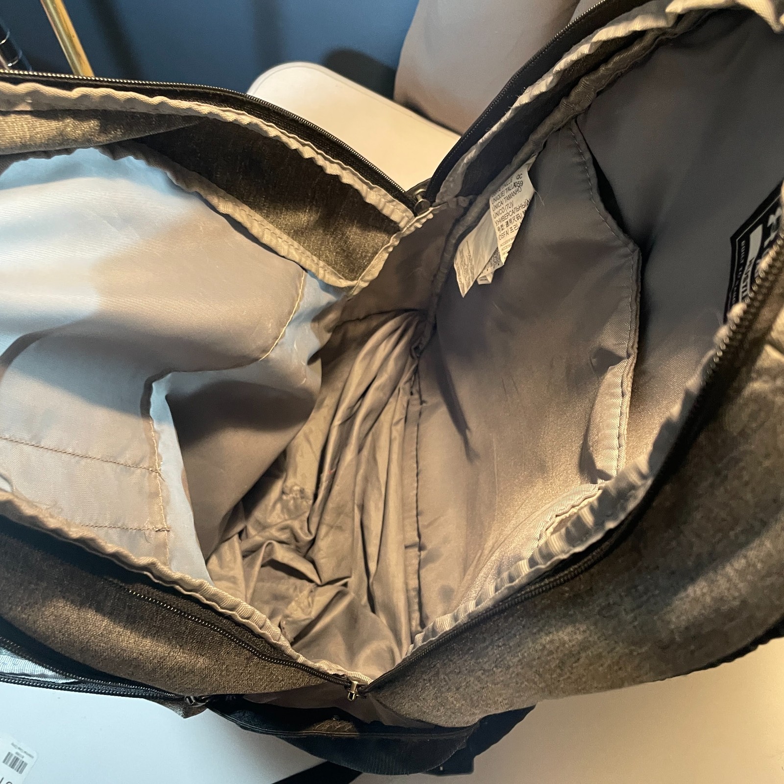 Under Armour UA Hustle 5.0 Backpack – Gray and Black (1361176) Unused