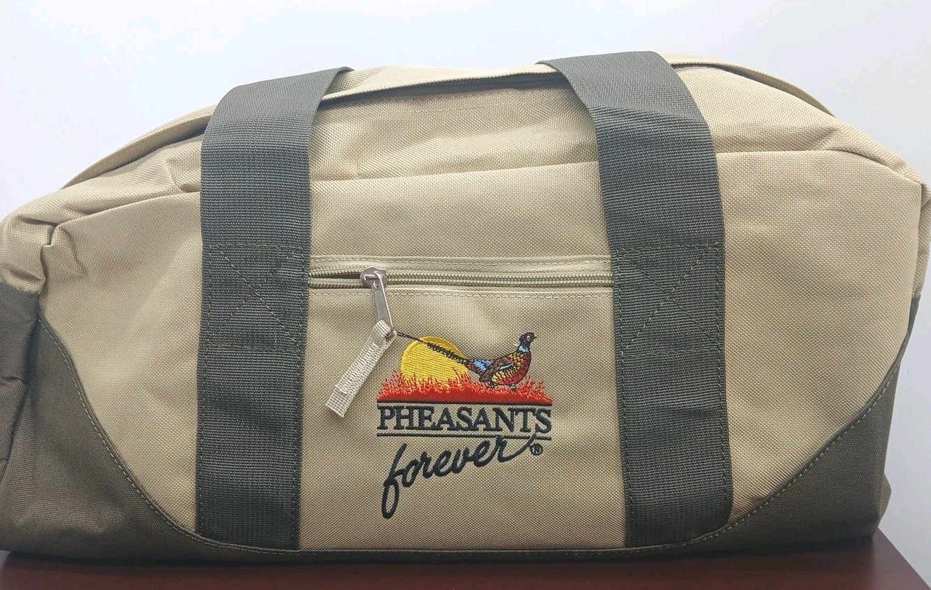 Pheasants Forever 18” Duffle Gear Nature Hunting Shooting Carry Bag Green& Olive