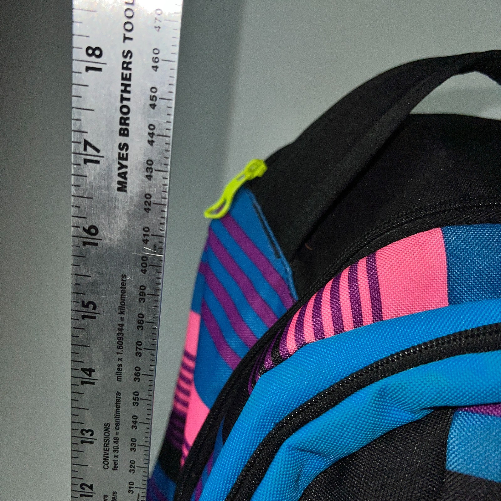 Adidas Backpack Multi Color Durable 100% Polyester Bookbag Sports Travel Pack
