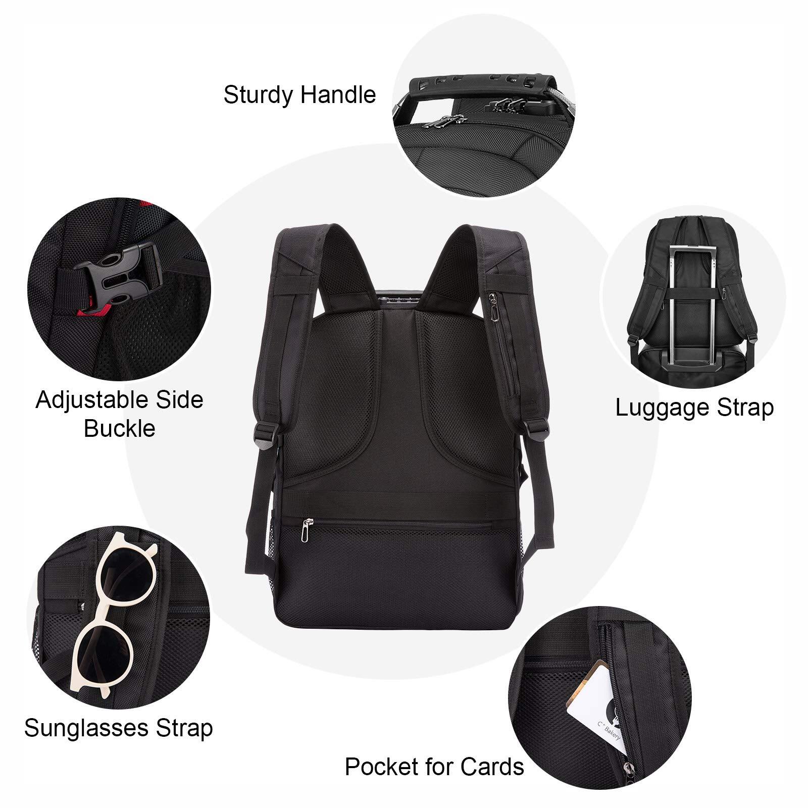 Travel Laptop Backpack Waterproof Anti Theft Backpack with Lock and USB Char…