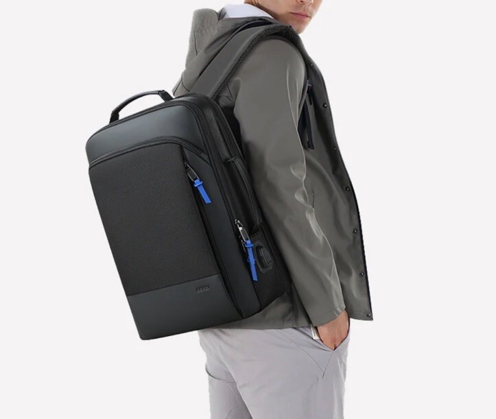 Bopai Camel Mountain The GUI Tech Backpack USB Laptop Waterproof Black