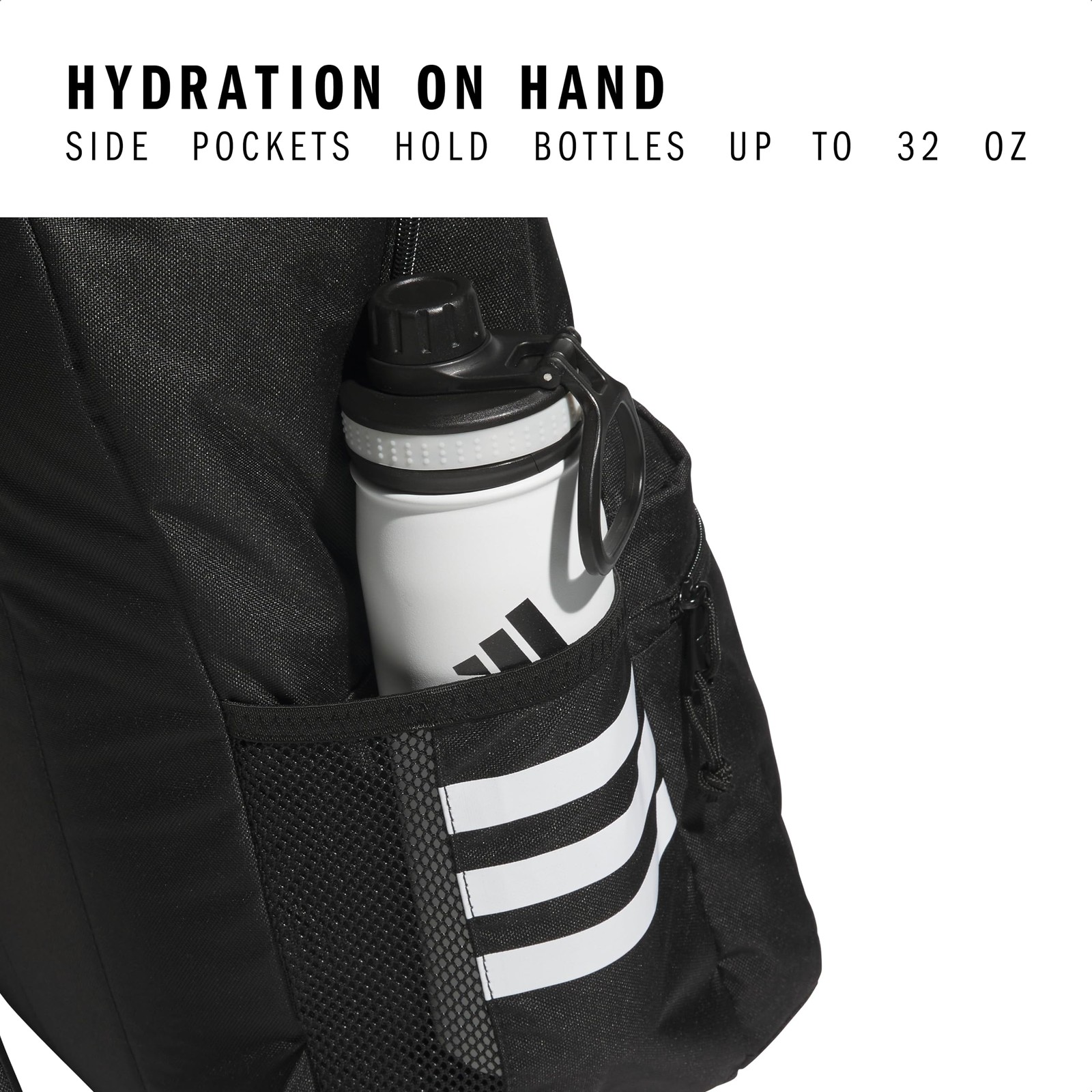 Adidas Black White Backpack For Gym And Laptop 16 Inch Lifetime Warranty