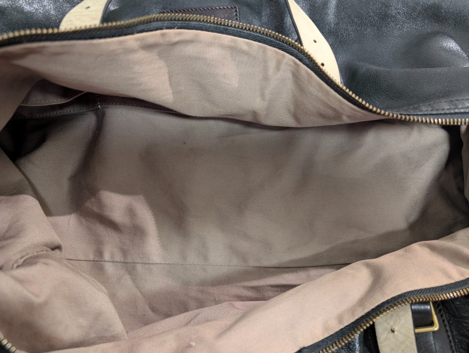 Marc by Marc Jacobs Leather Duffle Bag – Dark Gray / Brown – Large Weekender Bag