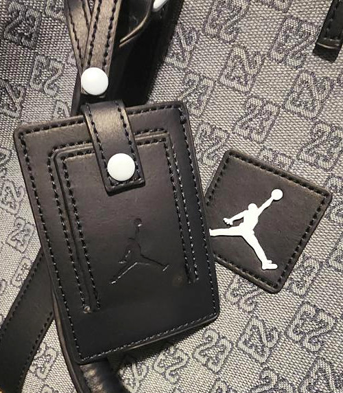 Jordan Monogram Duffle Bag 23 print and Jumpman Logo Missing Shoulder Strap