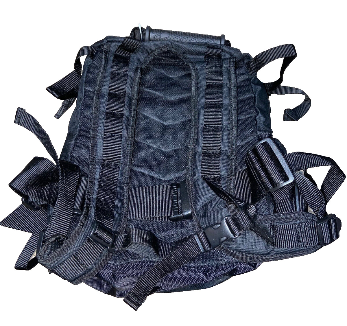 SNAFU ALPHA BACKPACK LARGE MILITARY STYLE BAG VANS SHADOW BMX BLACK YELLOW NEW