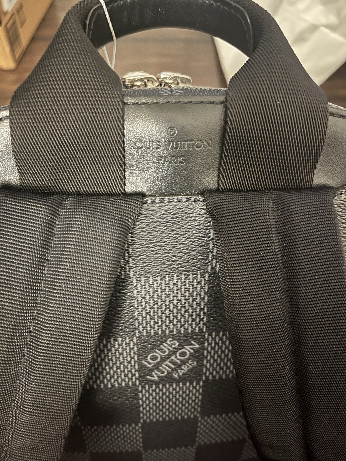Louis Vuitton Campus Backpack Limited Edition Damier Graphite 3D Black N50009
