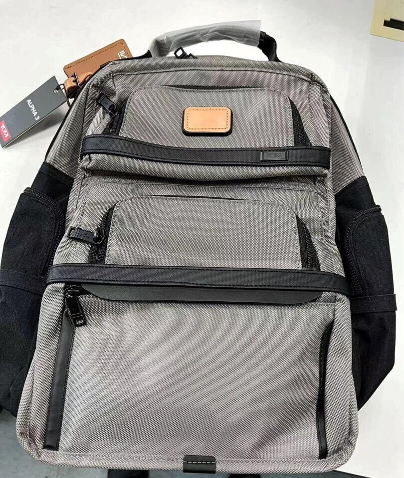 Tumi Alpha 3 Brief Pack Backpack Gray Shoulder Bag Business Travel Nylon Outlet