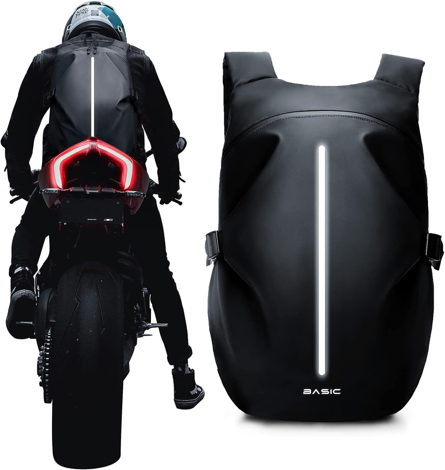 otorcycle Backpack Waterproof Helmet Storage Travel Riding Bag