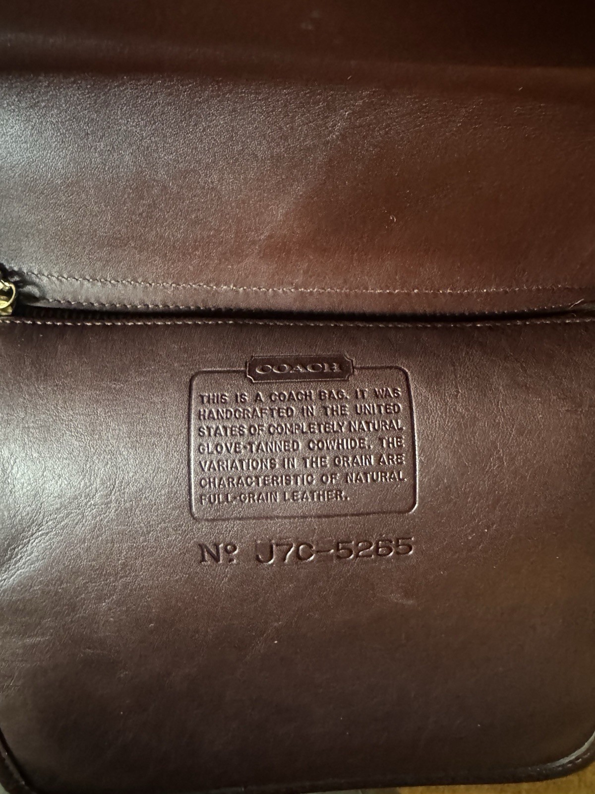 Vintage Coach Harrington #J7C-5255 Brown Leather Bag | Restored & Cleaned |