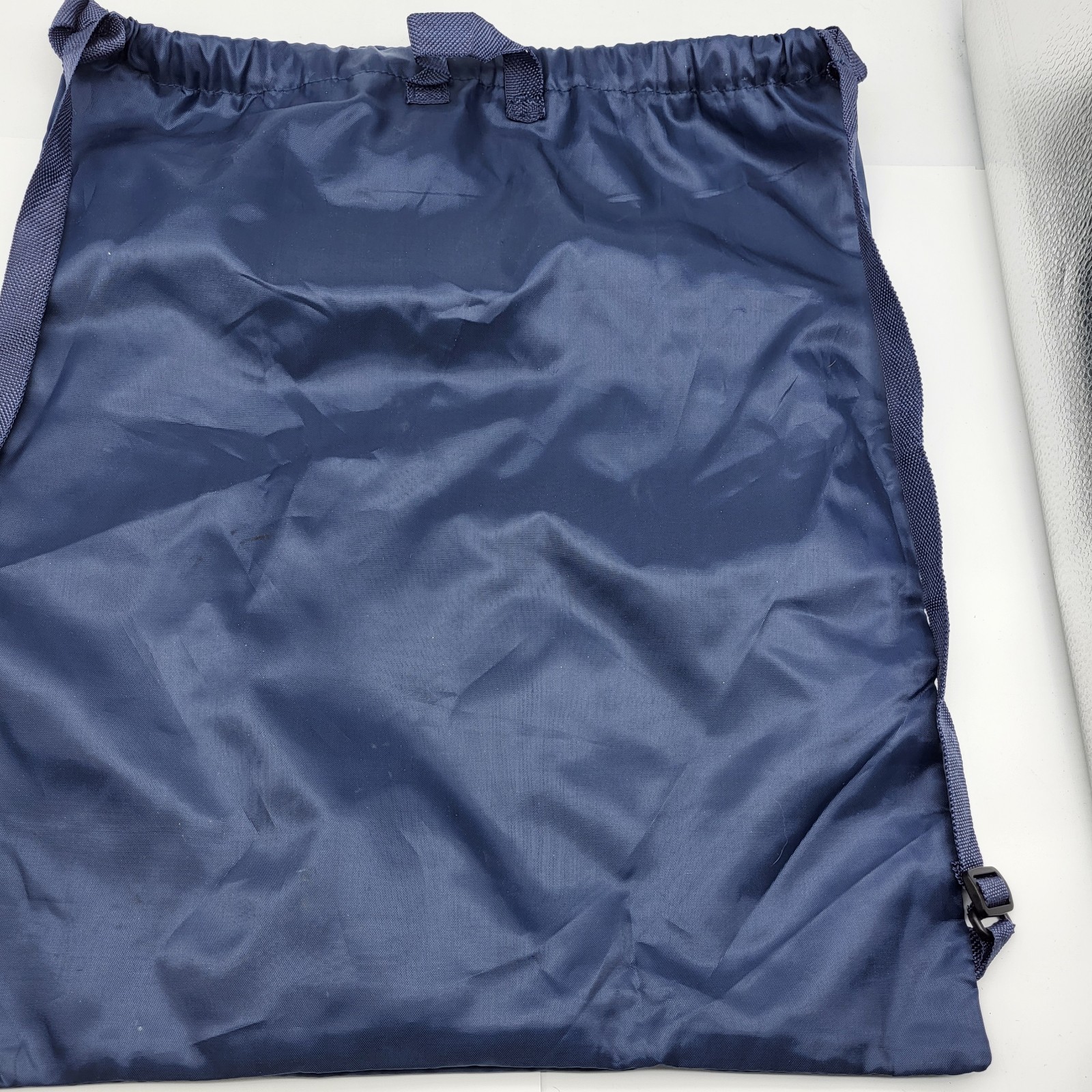 Skechers Backpack Drawstring Bag Navy Blue Tote Dust Bag Gym Workout Basic