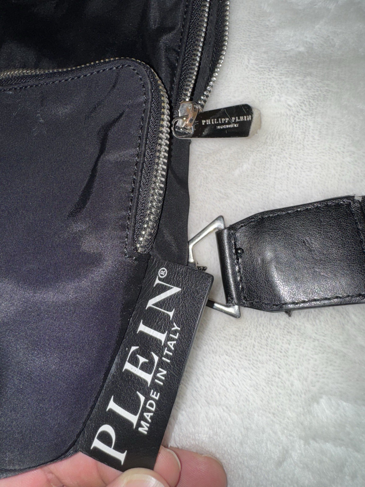Philipp Plein Hexagon logo plaque shoulder bag READ DESCRIPTION SEE ALL PHOTOS