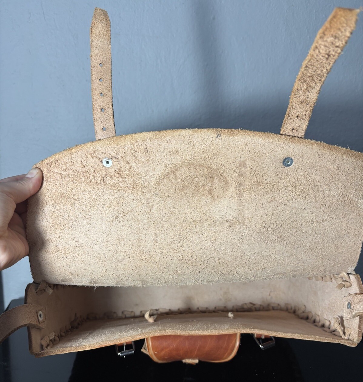 Handmade Leather Shoulder Bag- Handmade Bag -Native Art Bag