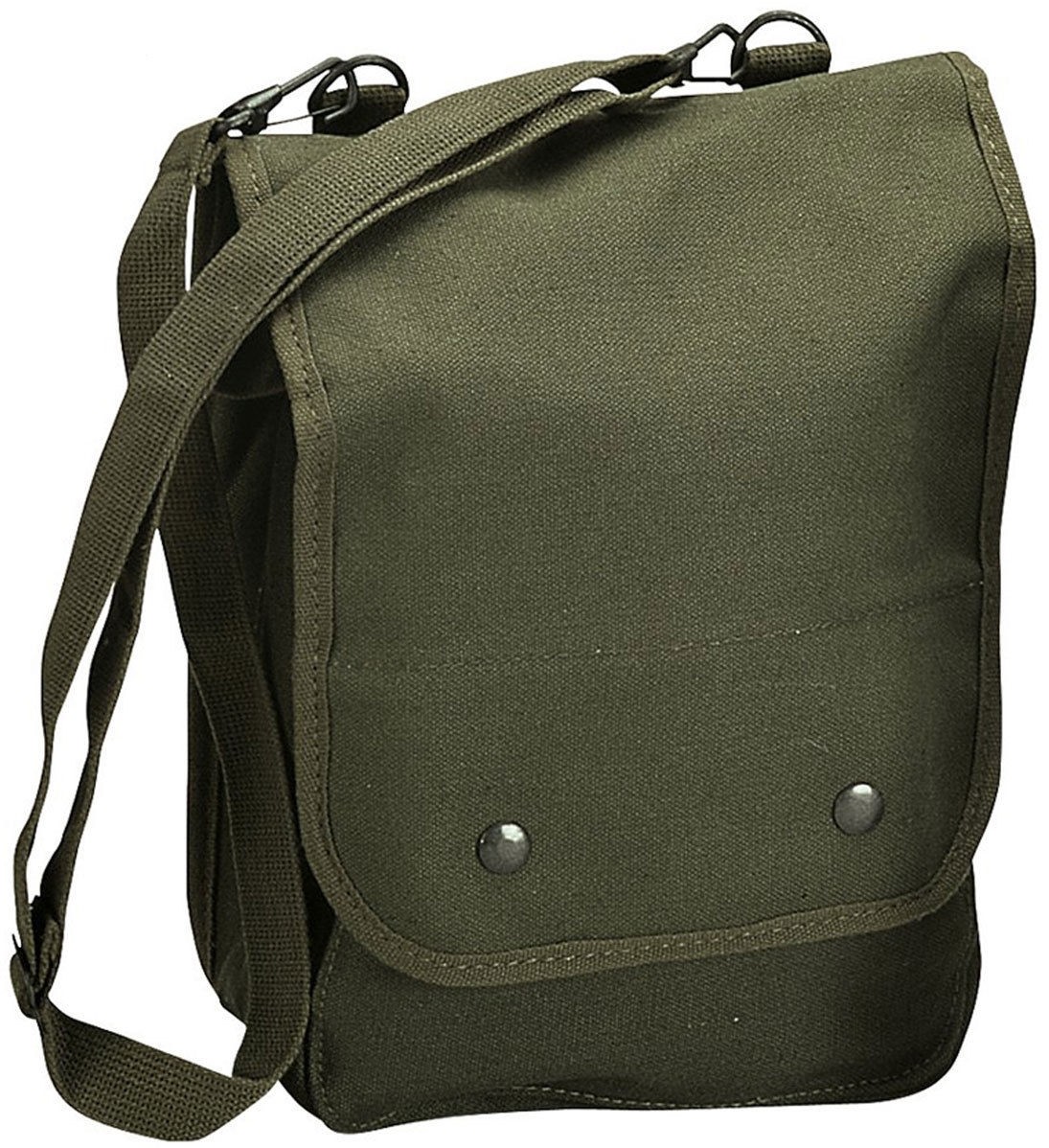 Olive Drab Map Case Shoulder Bag Canvas Map Bag w/ Shoulder Strap