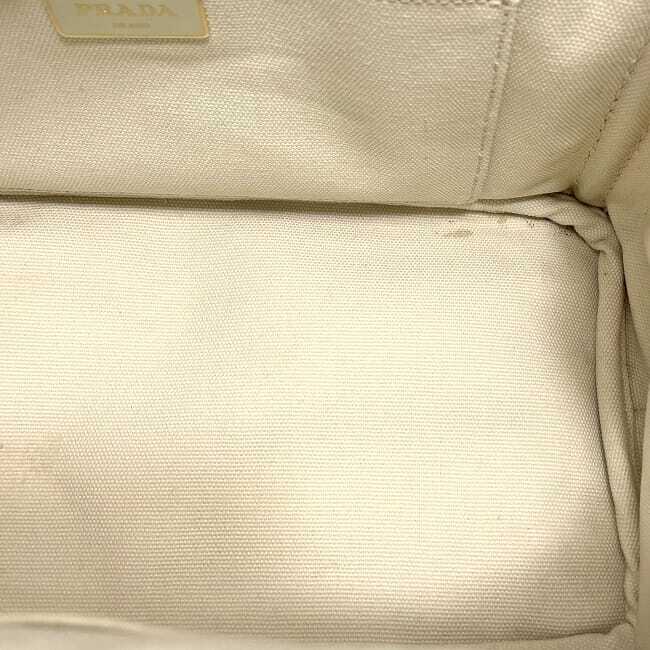 Prada Tote Bag Canapa Tote f-23286 Ivory White Canapa 1BG439 Beautiful Canvas