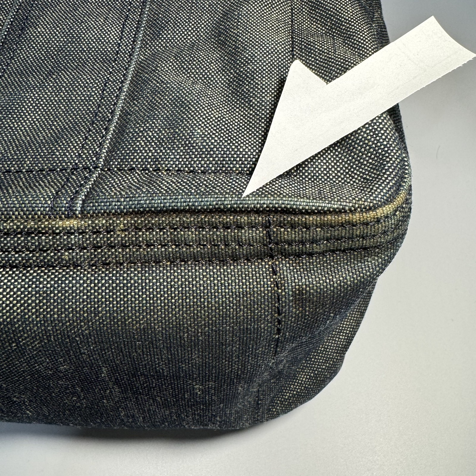 PORTER Deeper Boston Bag Gray Denim Quilted Yoshida Japan