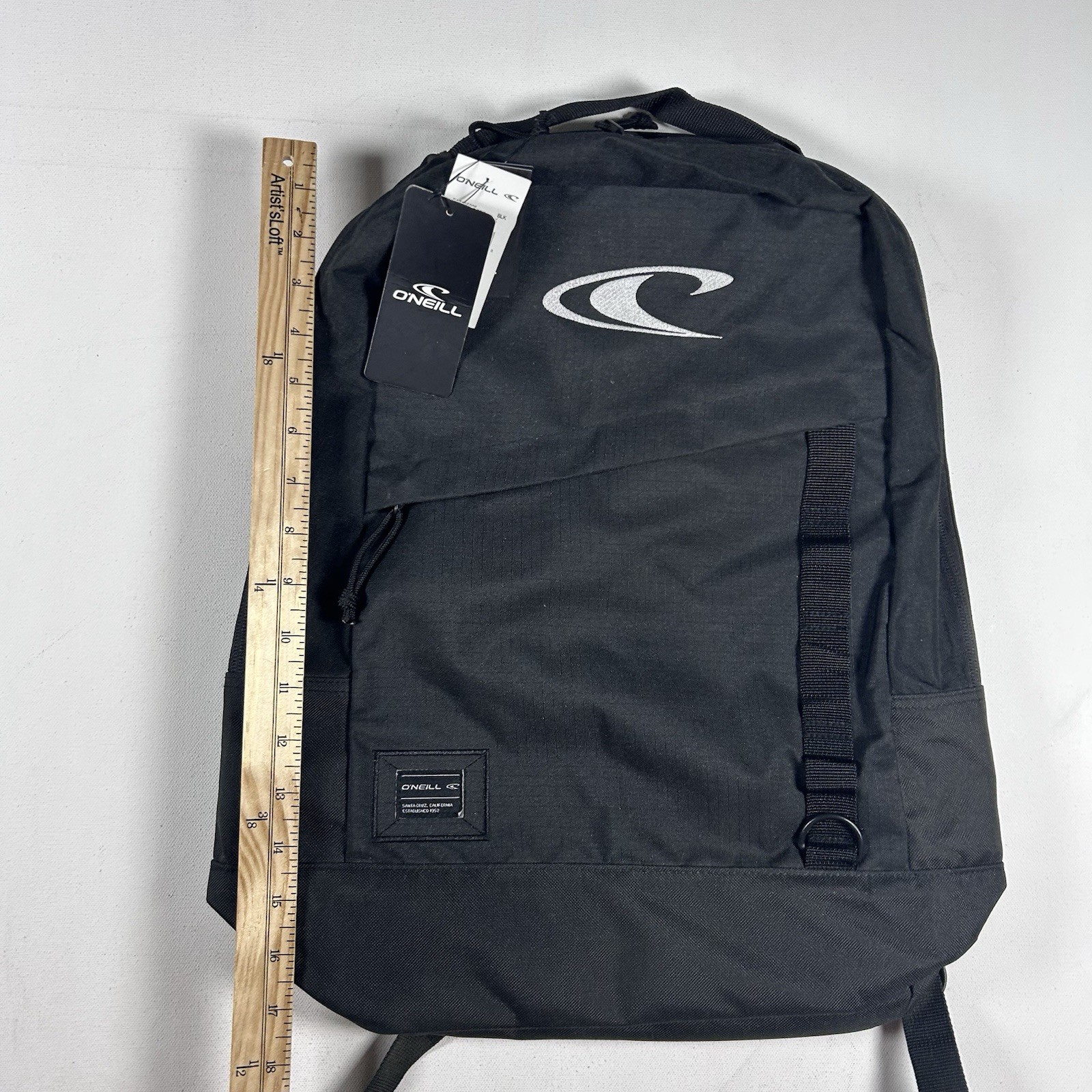 O’neill Black Laptop Sleeve Backpack NWT Surf Skate School Travel