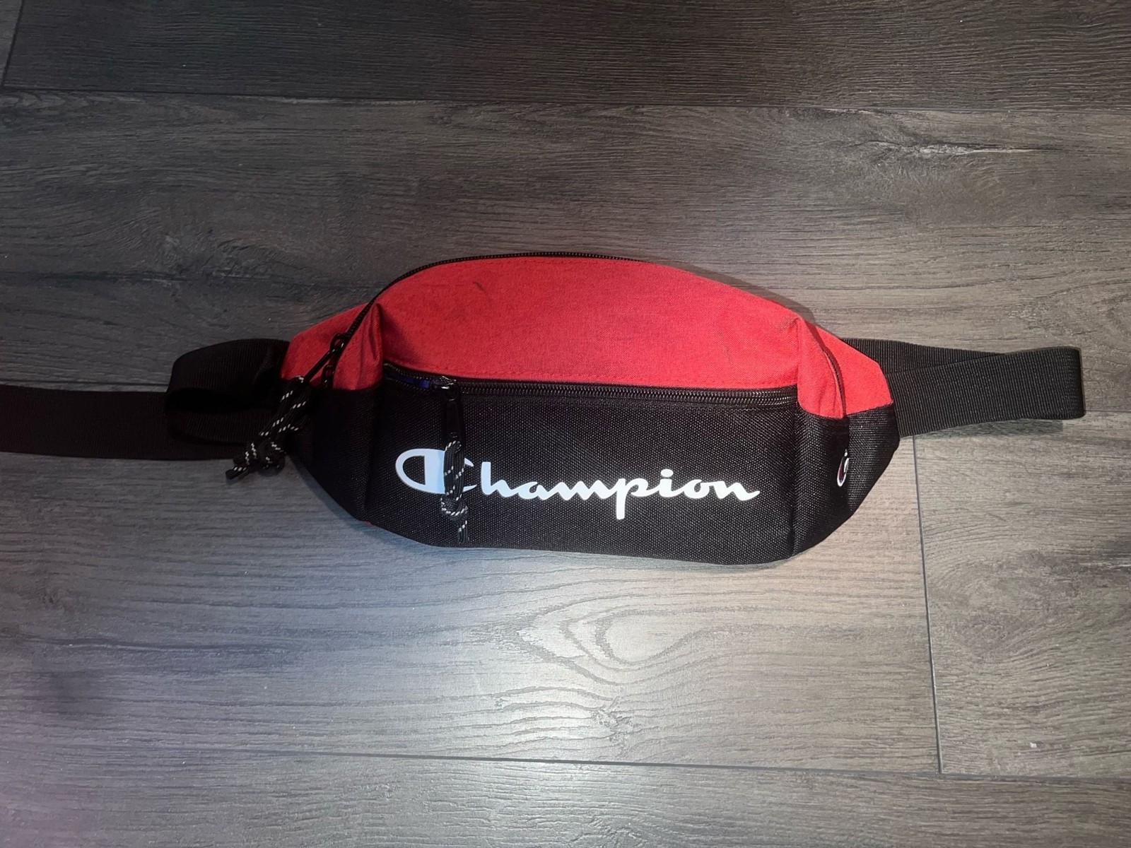 Champion Prime Sling Waist Pack Crossbody Bag Red and Black