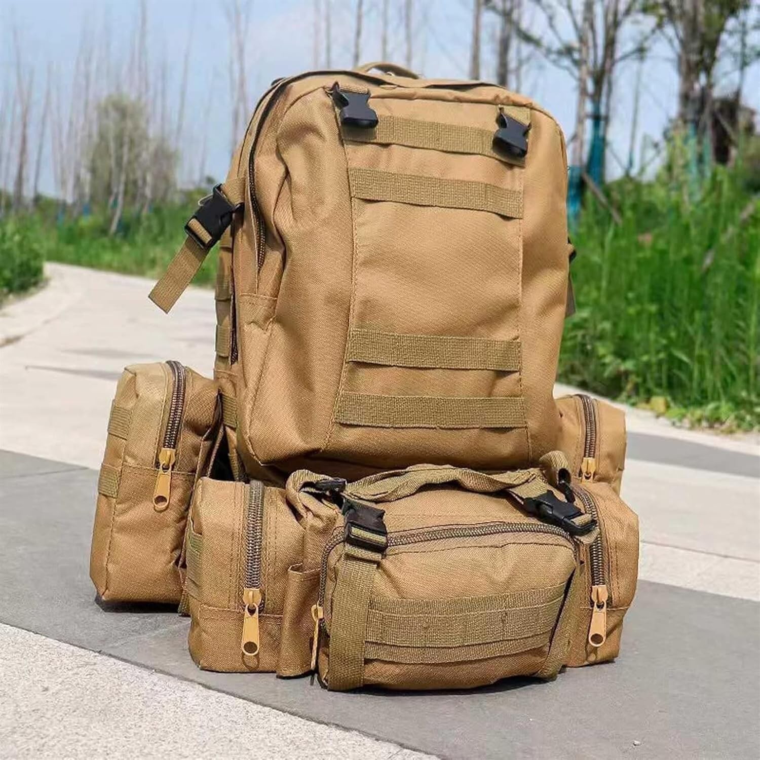 75L Military Tactical Backpack Large Army 3 Day Assault Pack Molle Bag Rucksack