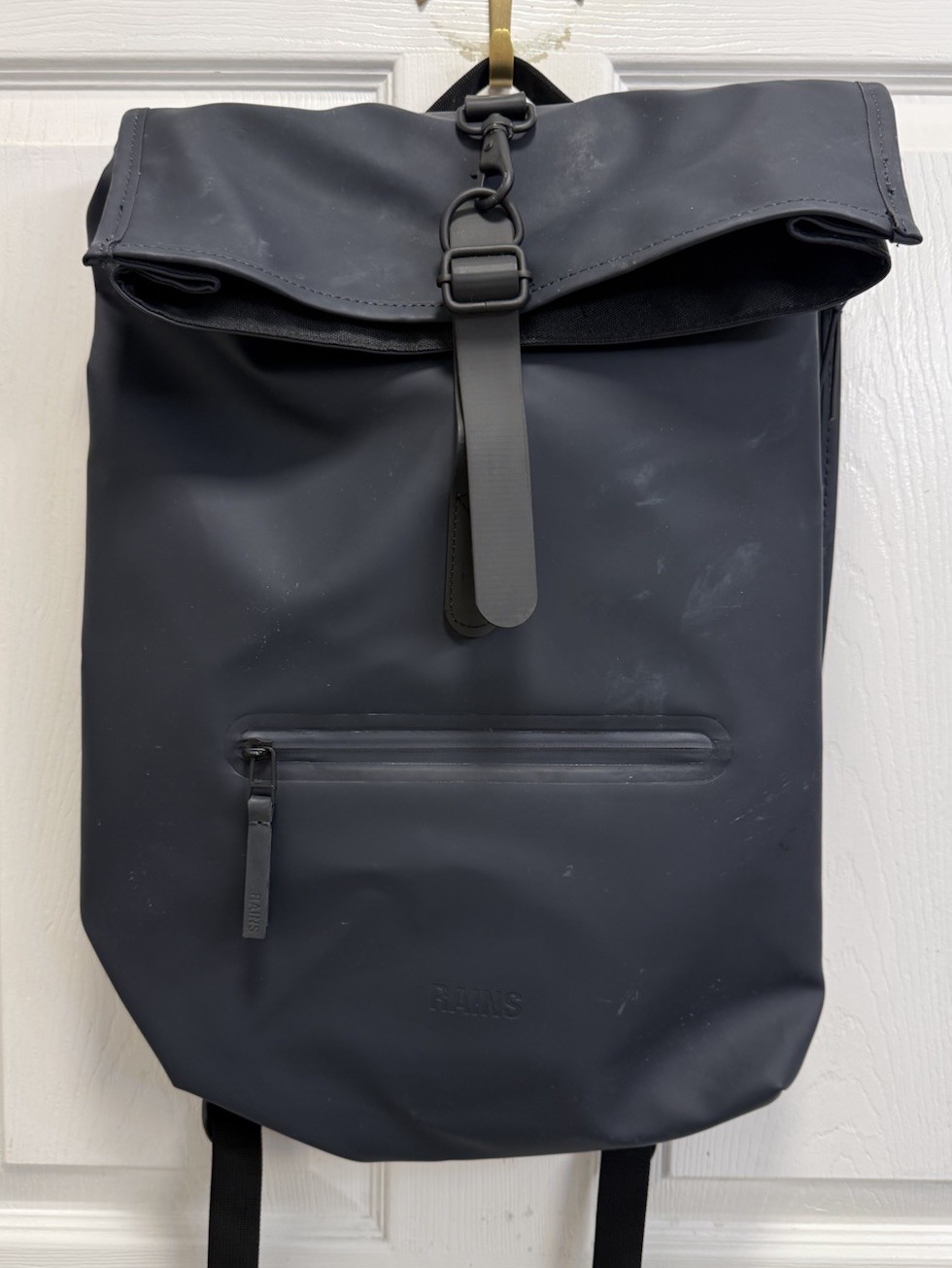 RAINS Rolltop Backpack Rucksack Bag Luggage Lagoon Blue Waterproof Laptop Travel