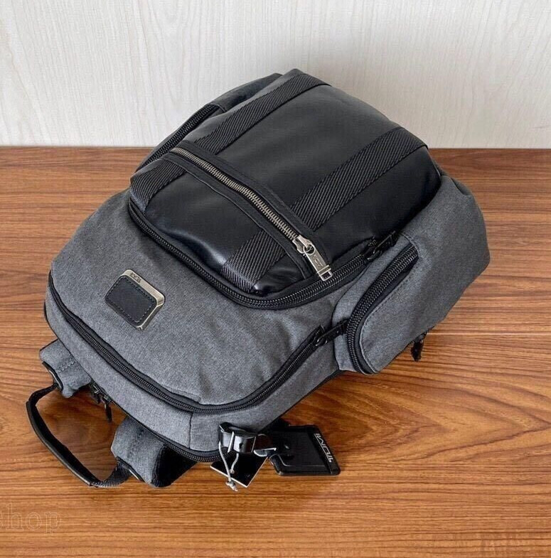 TUMI ALPHA BRAVO Nellis Backpack 232681 Gray Nylon Business Travel Outlet