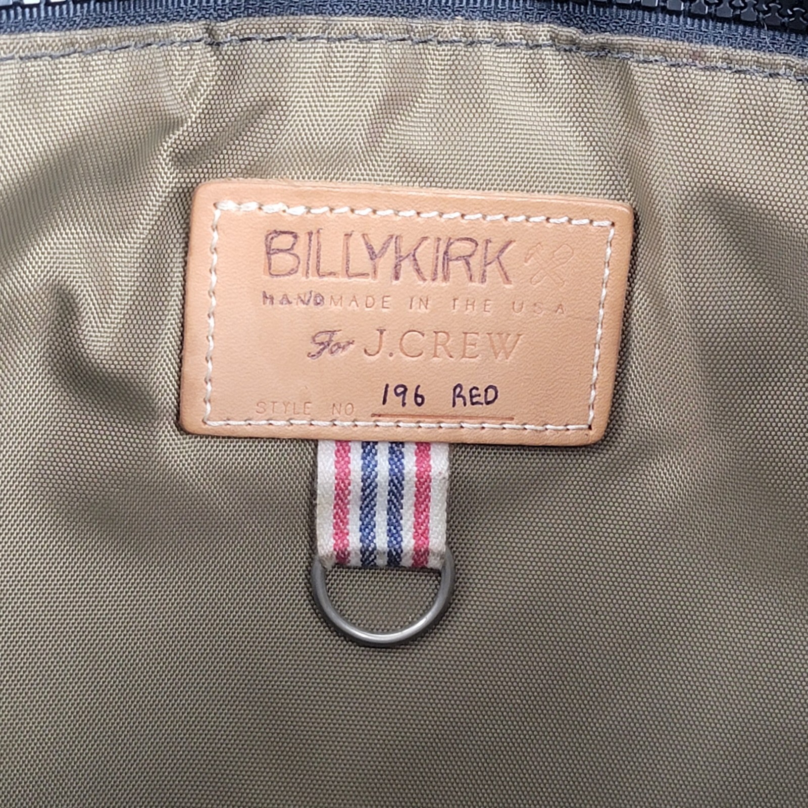 Billy Kirk x J. Crew Messenger Unisex Bag Crossbody Satchel Outdoor Distressed