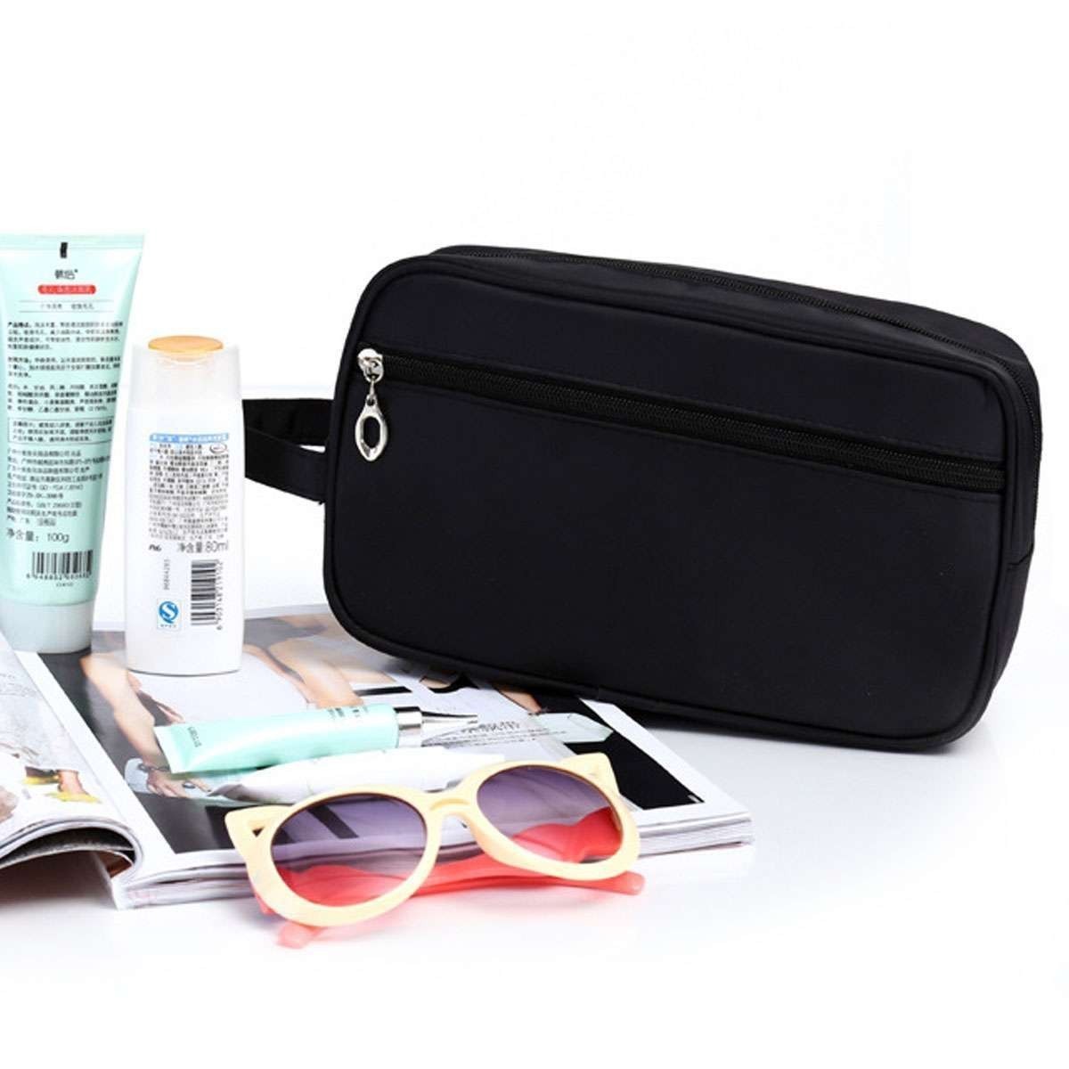 Travel Toiletry Bag Dopp Kit Cosmetics Makeup Shaving Organizer for Men & Women