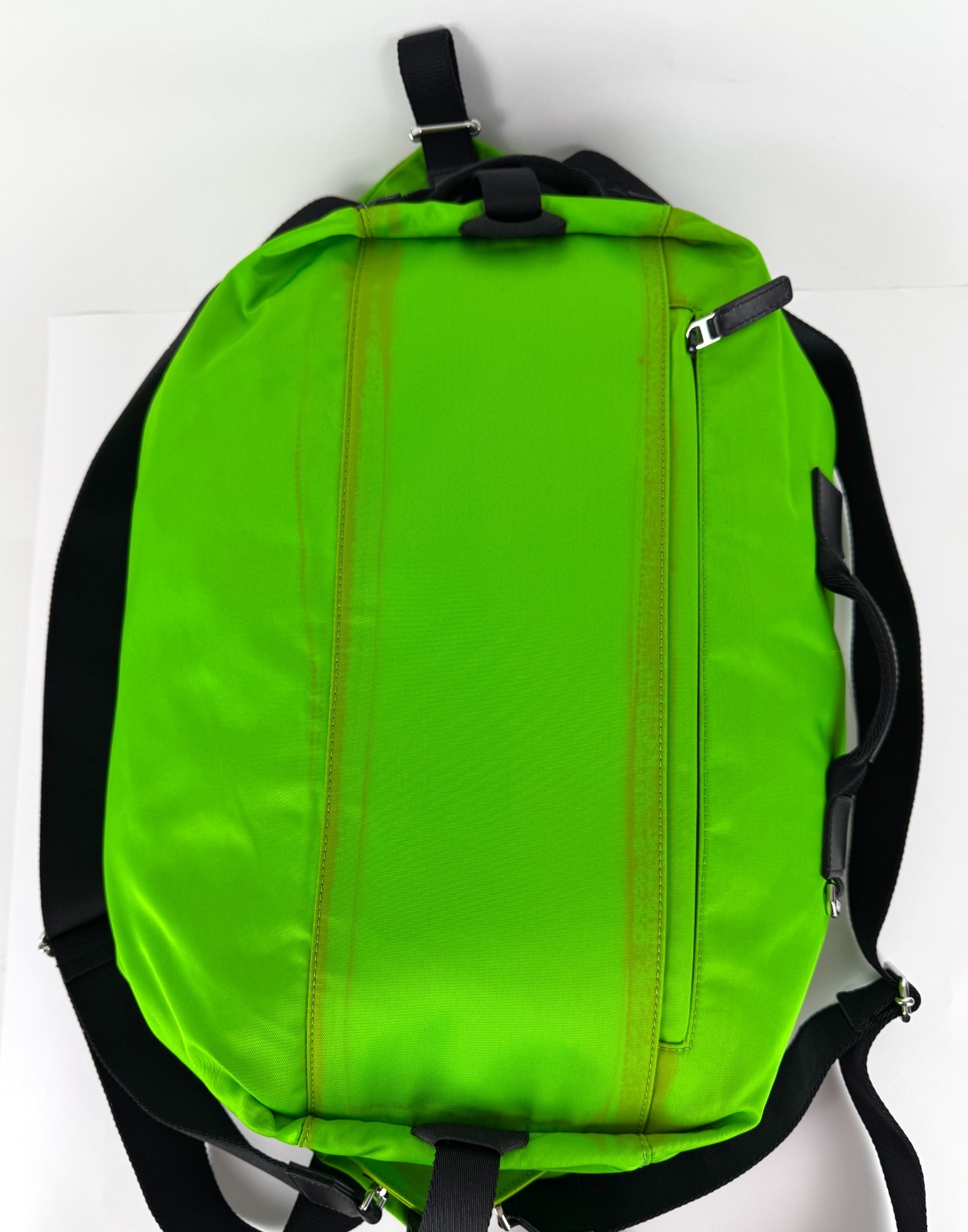 $1,250 Givenchy NWT Auth Green G Zip Duffel Bag Backpack Pockets Handle Adjust