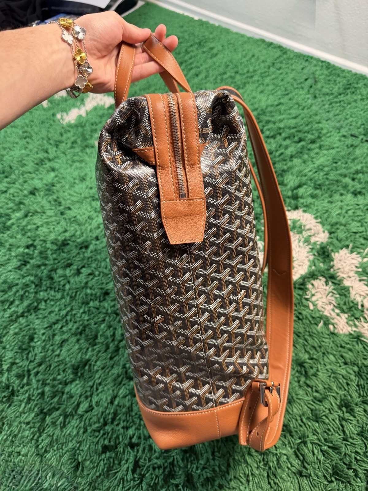 Goyard Cisalpin Backpack Black Tan – Perfect Condition