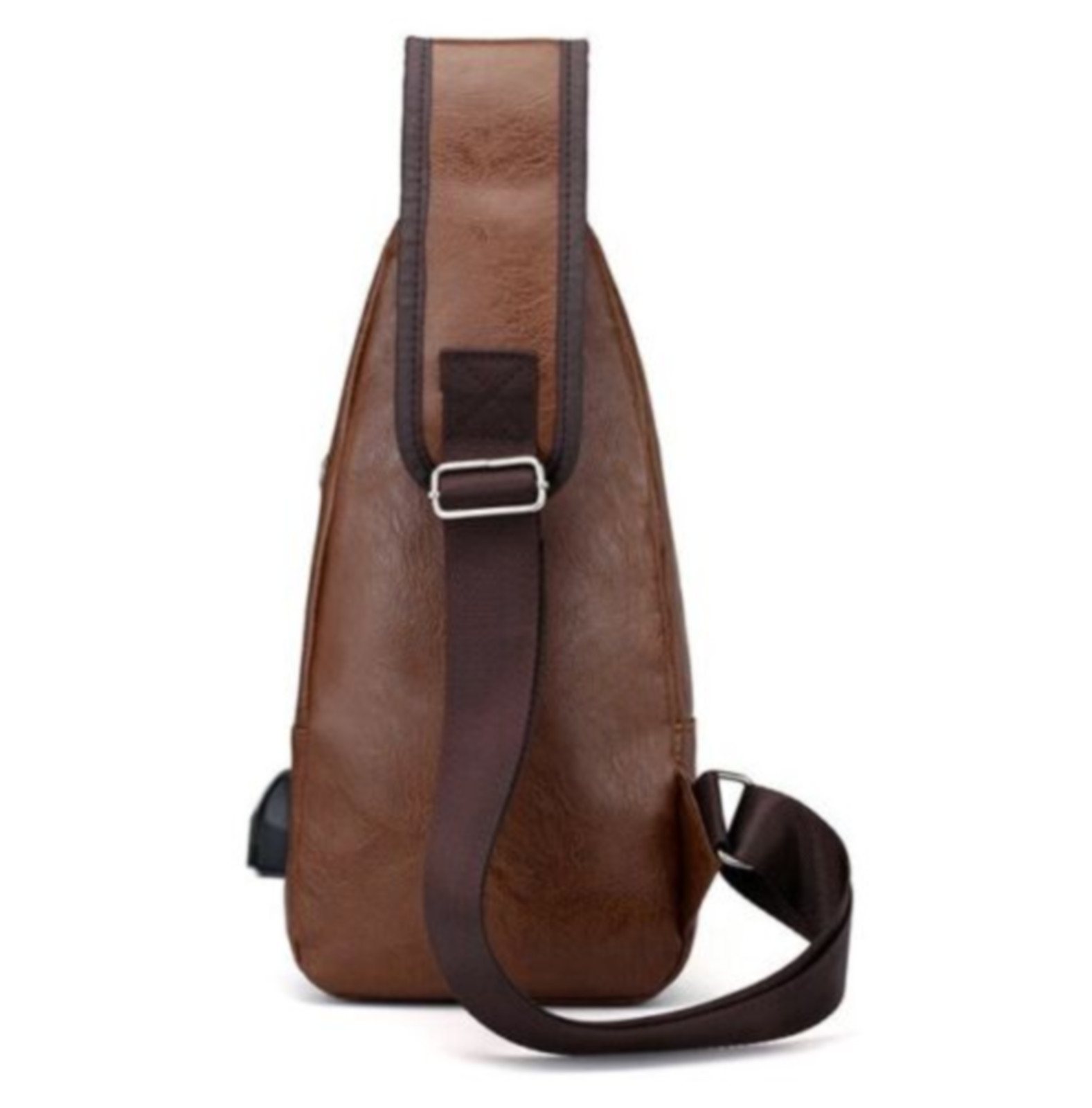 Sm Crossbody Sling Chest or Shoulder Bag w/Charging Port & Earphone Cable Hole