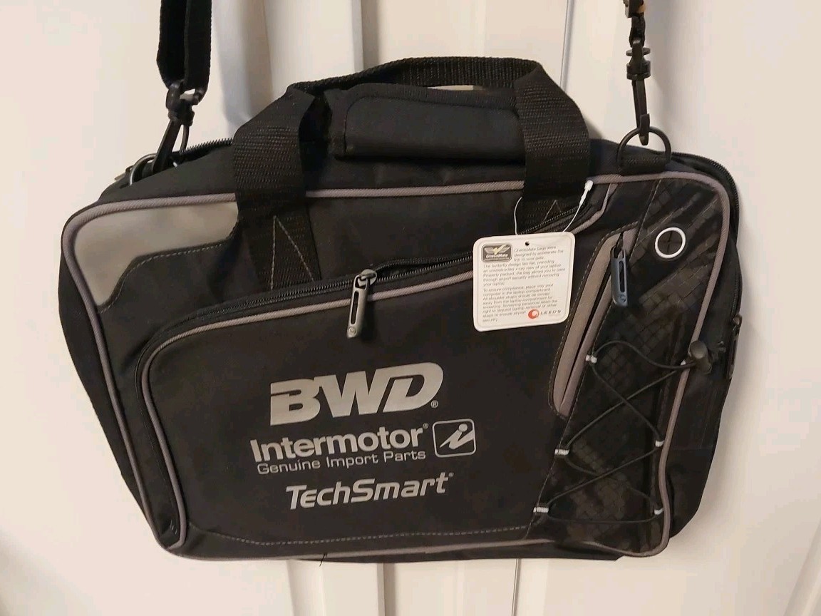 Leed’s BWD Intermotor Black Laptop Messenger Canvas Bag Shoulder Hand Crossbody