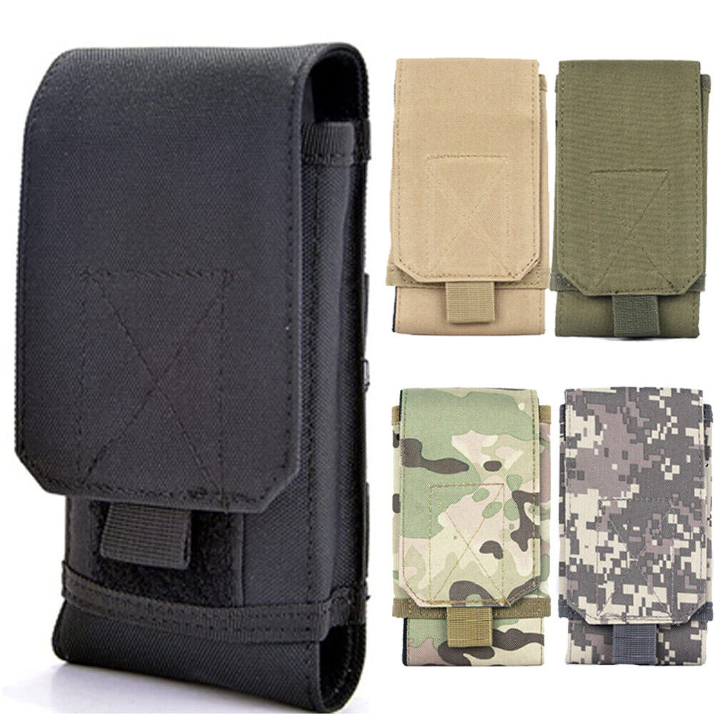Universal Tactical Cell Phone Holster Pouch Molle Waist Bag Case Cover Belt Pack