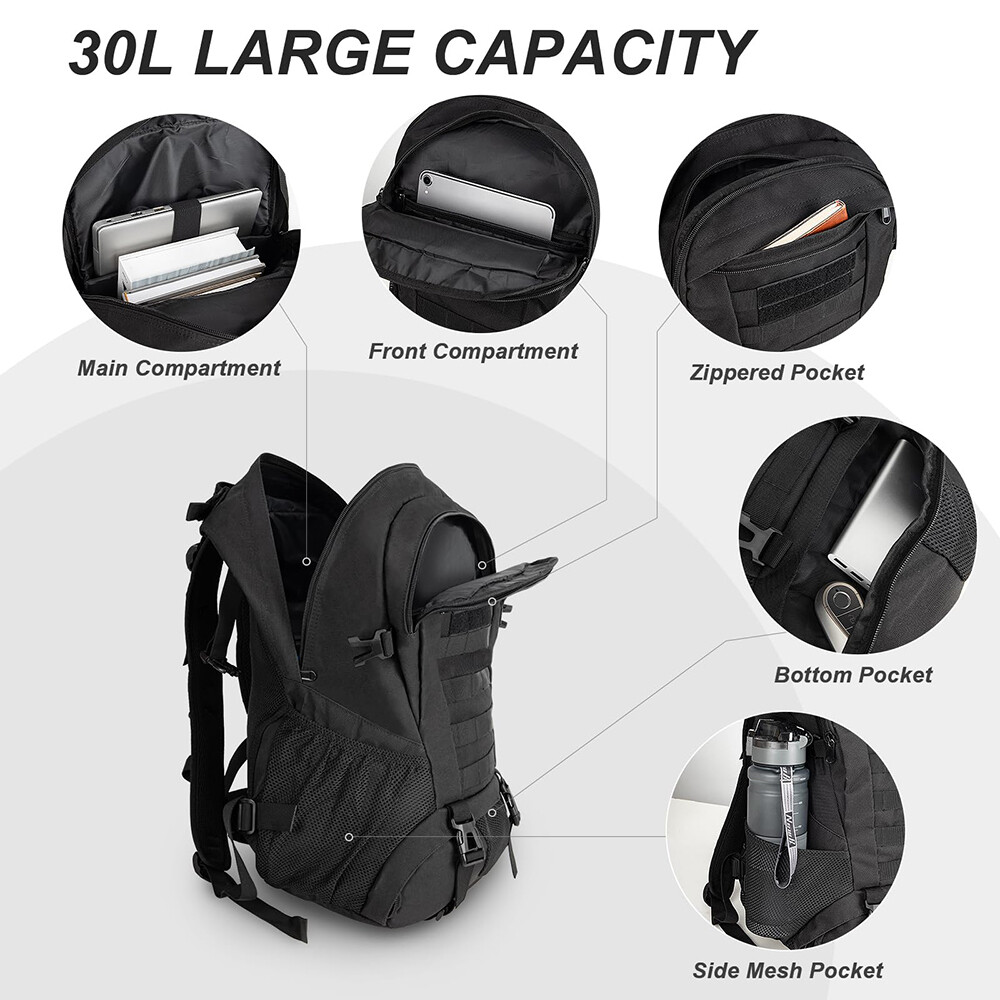 30L Military Tactical Backpack Molle Assault Pack – USA Stock Fast Shipping