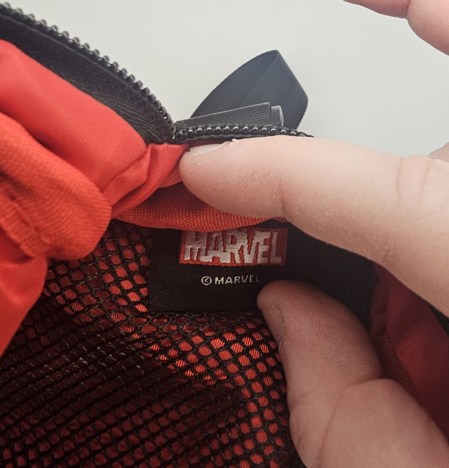 Marvel Miles Morales Spider-Man Crossbody Sling Bag w/ Clip-On Pouch Black/Red