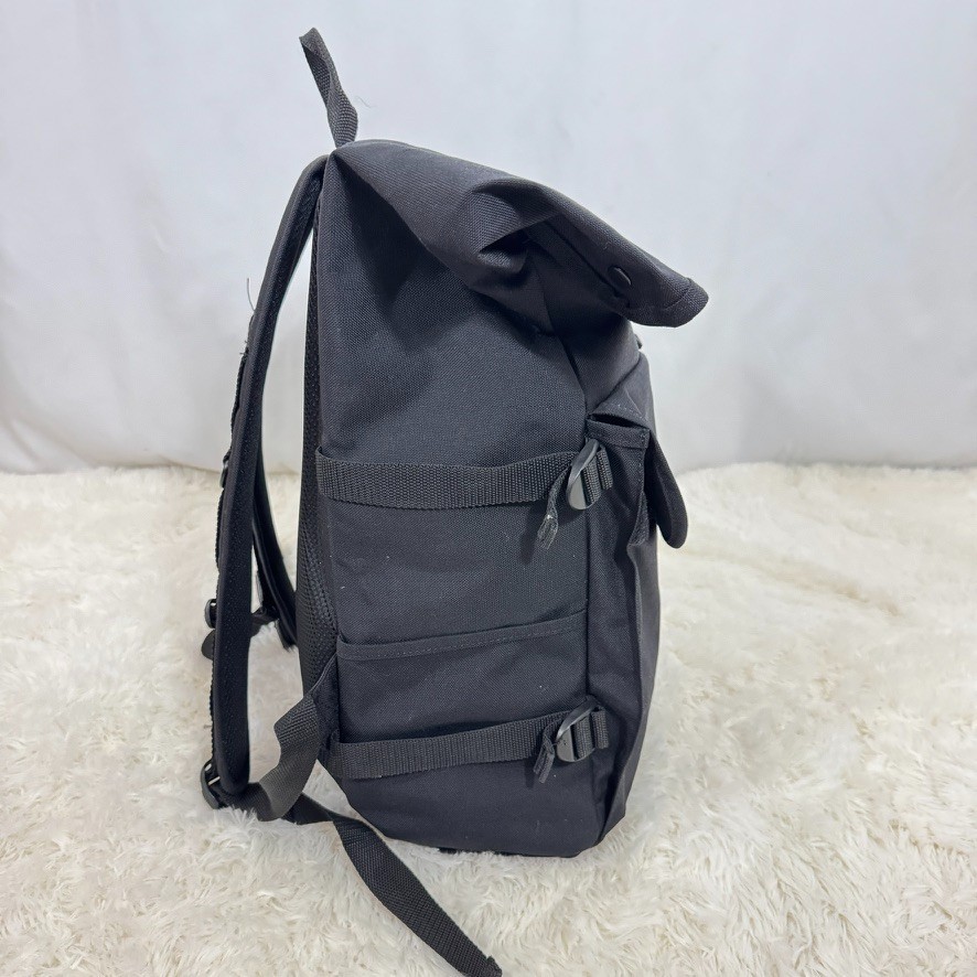 Manhattan Portage Black Roll Top Backpack Cordura Nylon Messenger Bag Rucksack