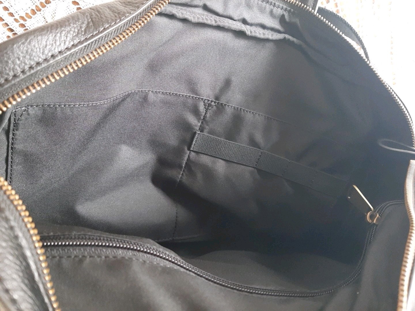 Fossil Men’s Haskell Black Leather Briefcase Business Attache 16.5″X4″X12.5″ NEW