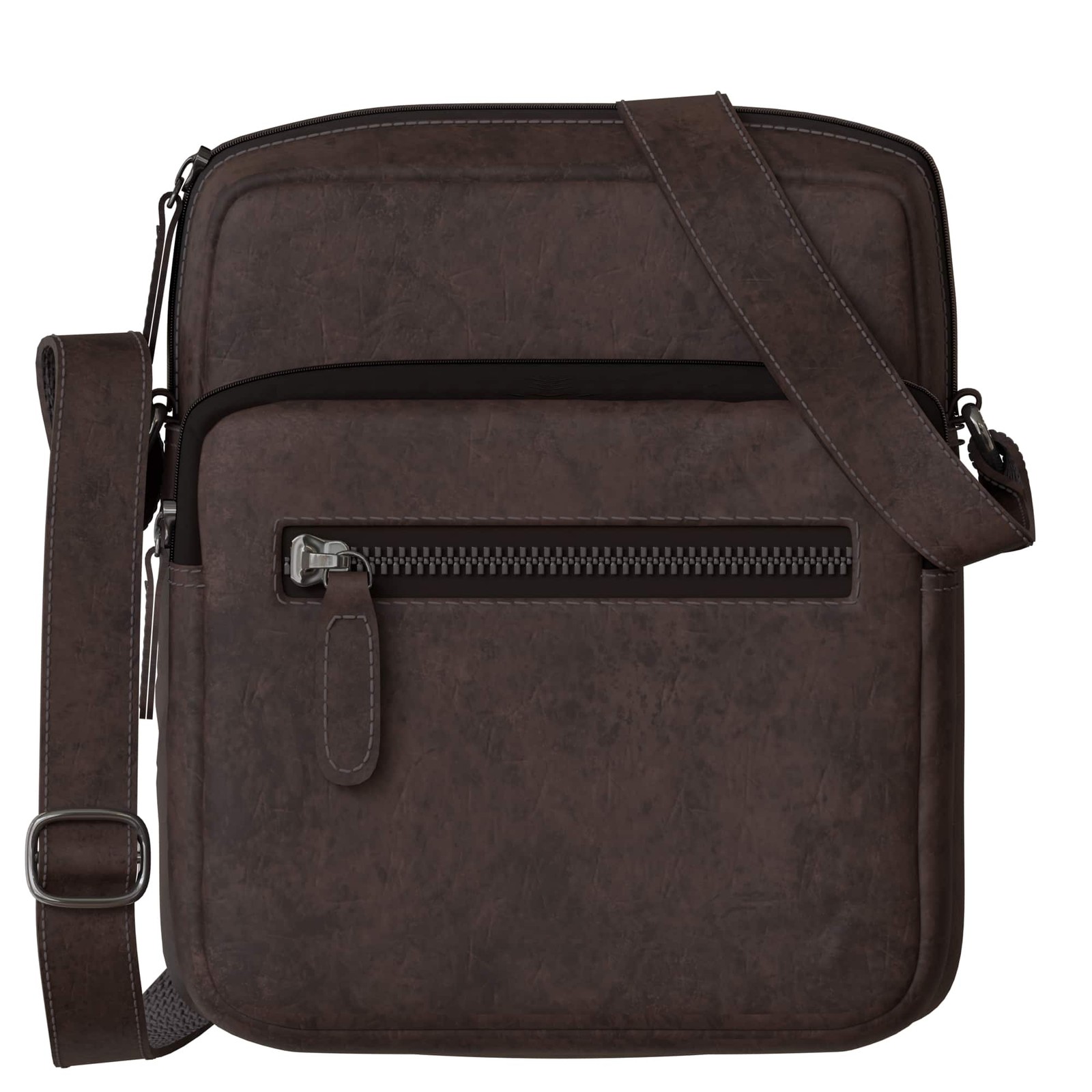 Men’s leather crossbody bag shoulder compact lightweight Italy genuine leather 30653