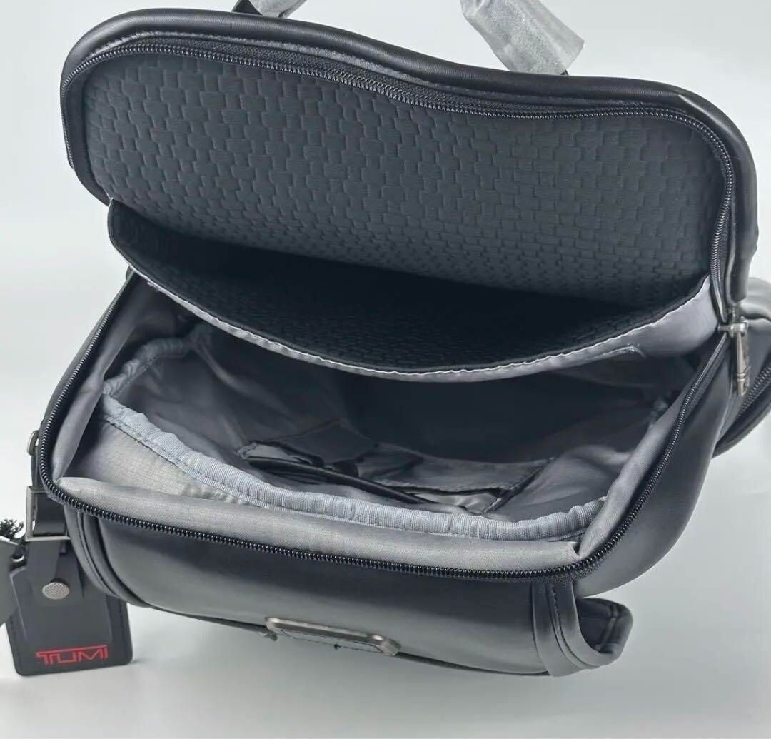 TUMI ALPHA3 Brief-Pack Backpack ALL Leather Black 09603174DL3 New outlet