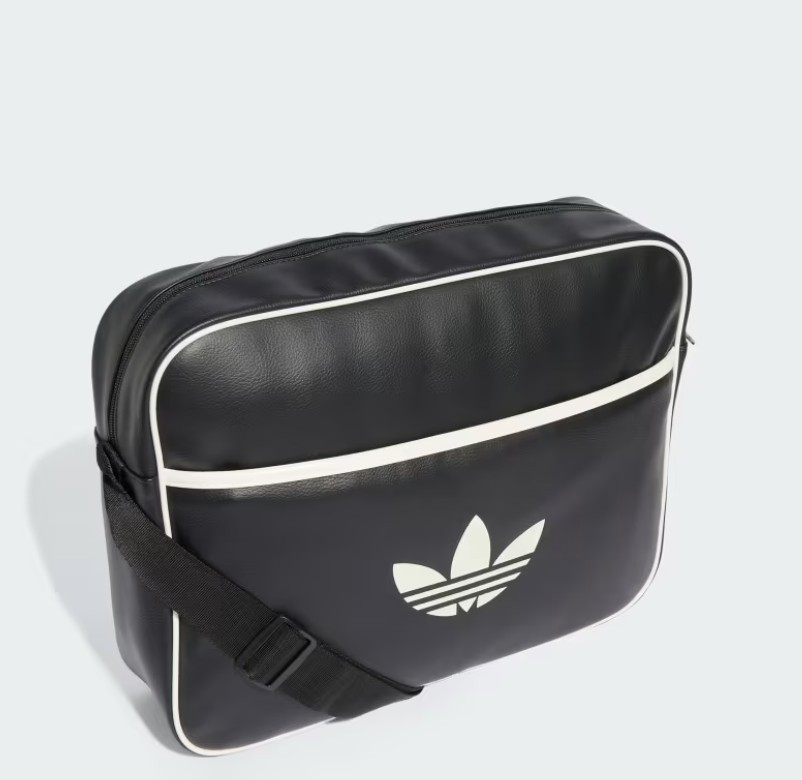 ADIDAS ORIGINALS VINTAGE AIRLINER BAG ~ BLACK~ NEW #SH