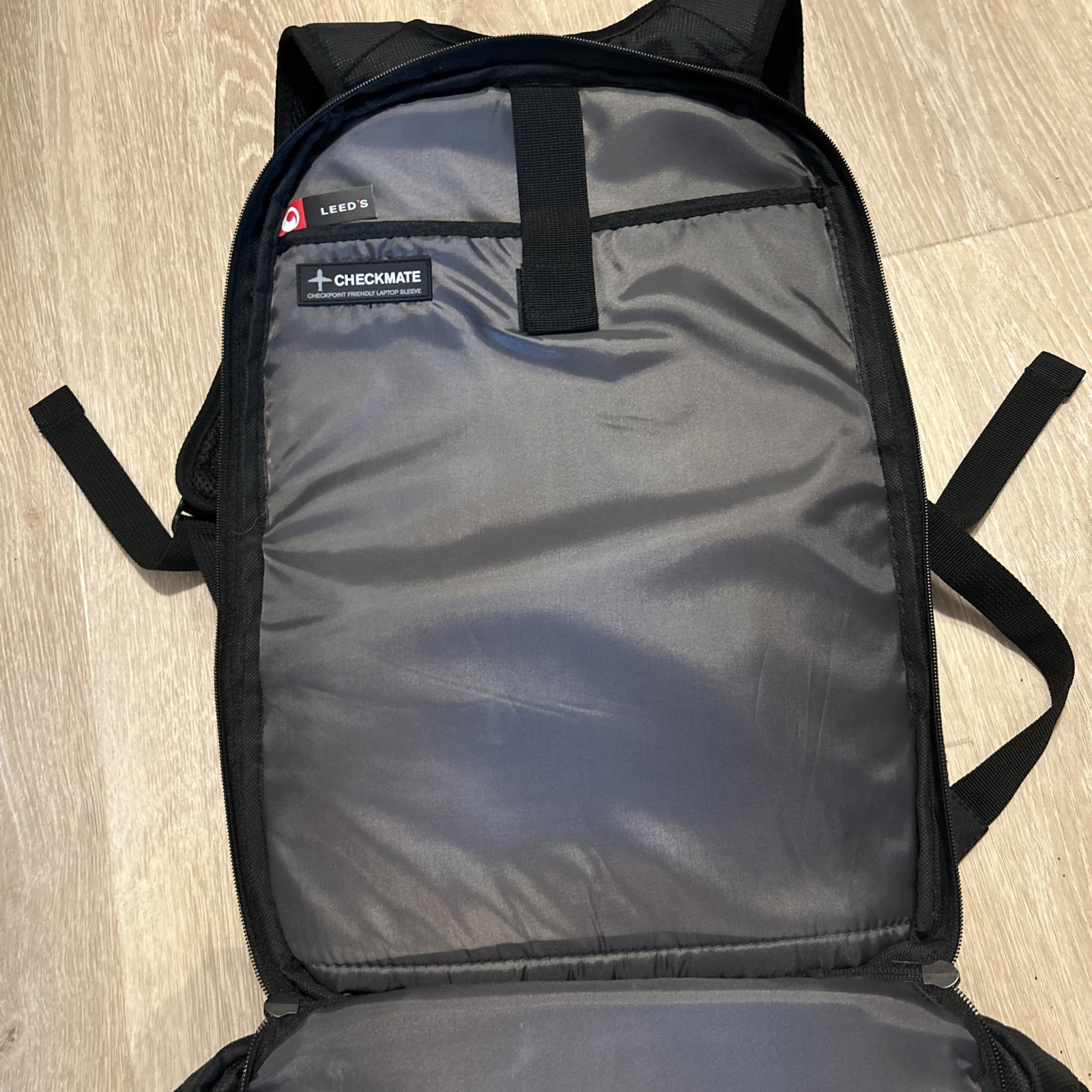 Leeds Checkmate Multi Compartment Computer Backpack Boehringer Ingelheim NEW