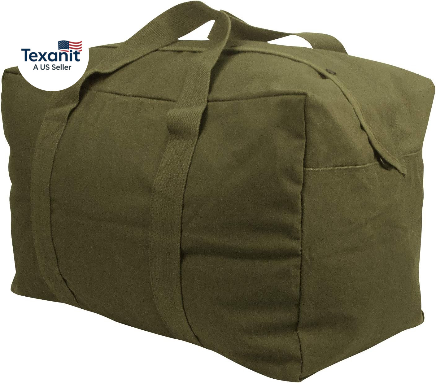 Canvas Parachute Cargo Bag – Extra Large Travel Duffle Bag with 75L Capacity
