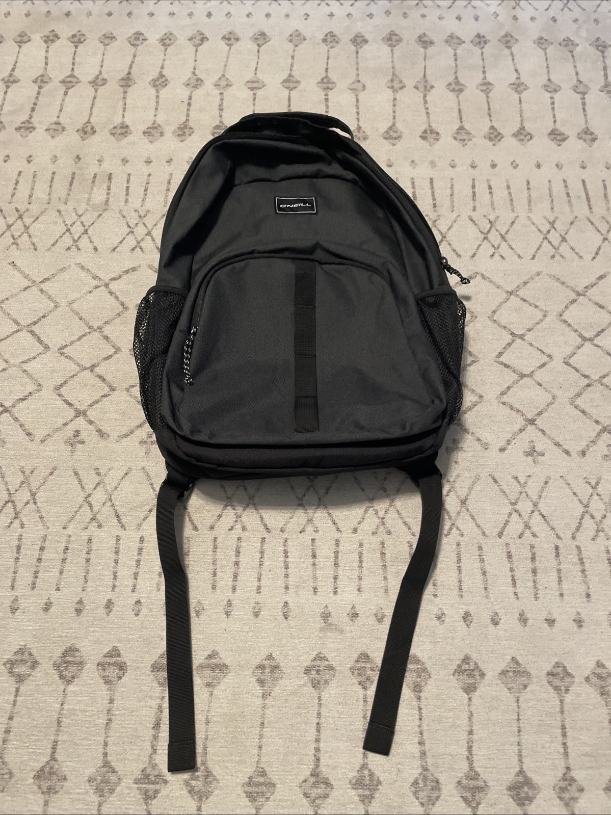 O’Neill Instinct Backpack, Black With 2 side mesh water bottle pockets