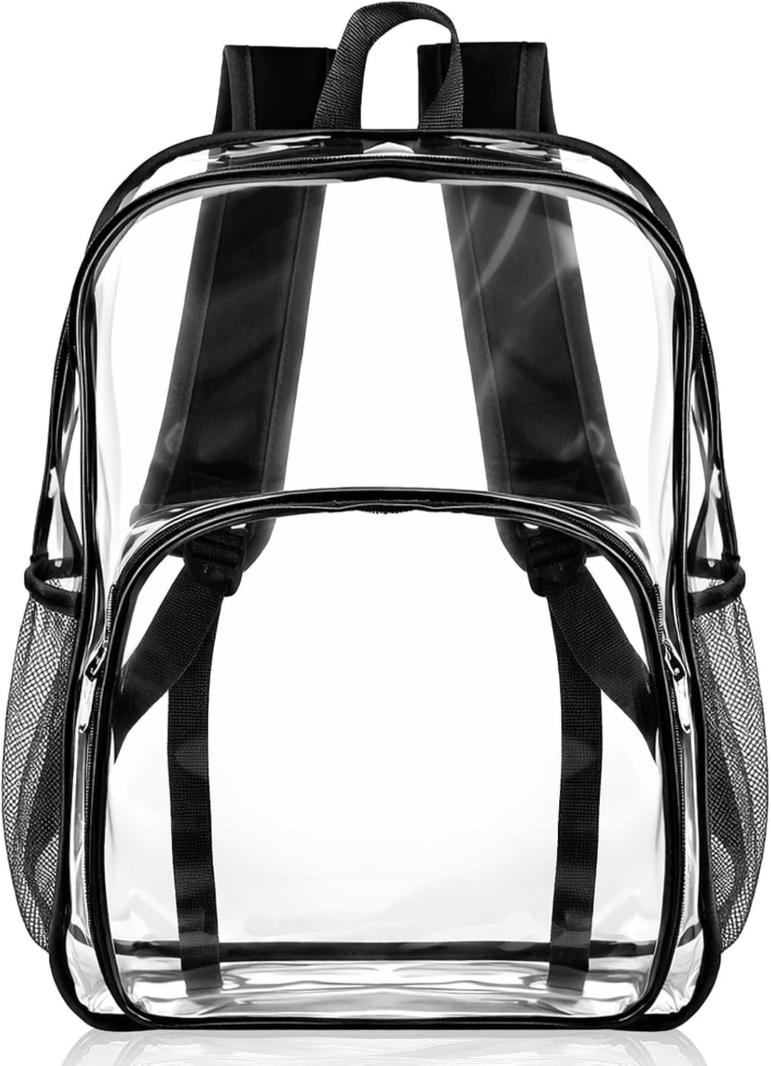1 Pcs Clear Backpack for Stadium Events Heavy Duty PVC Transparent Bookbag for C