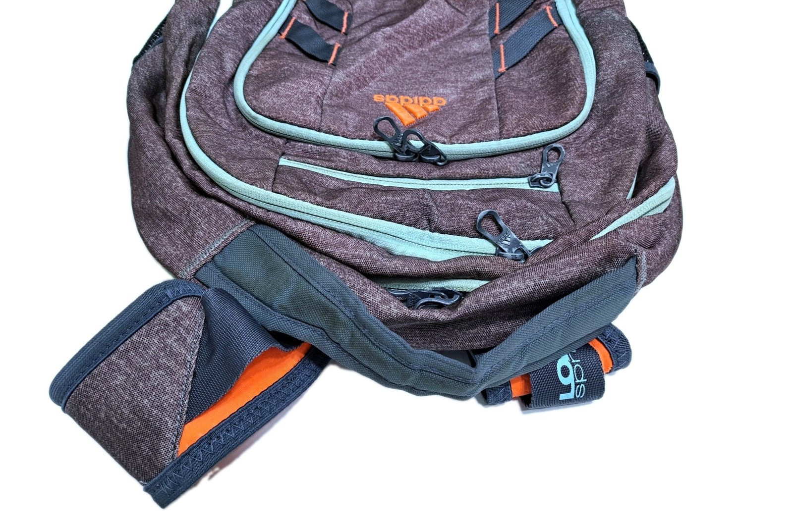 Adidas Load Spring Student Collegiate BackPack Bag Brown Orange Black School