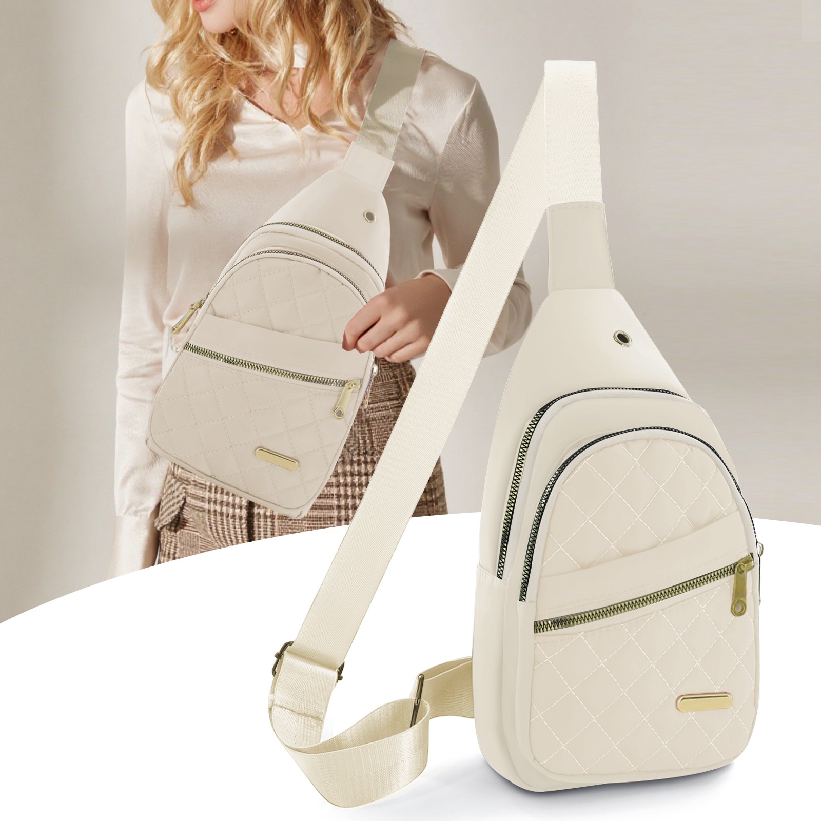 Small Sling Backpack Crossbody Sling Bag for Women, Chest Bag Daypack Fanny Pack