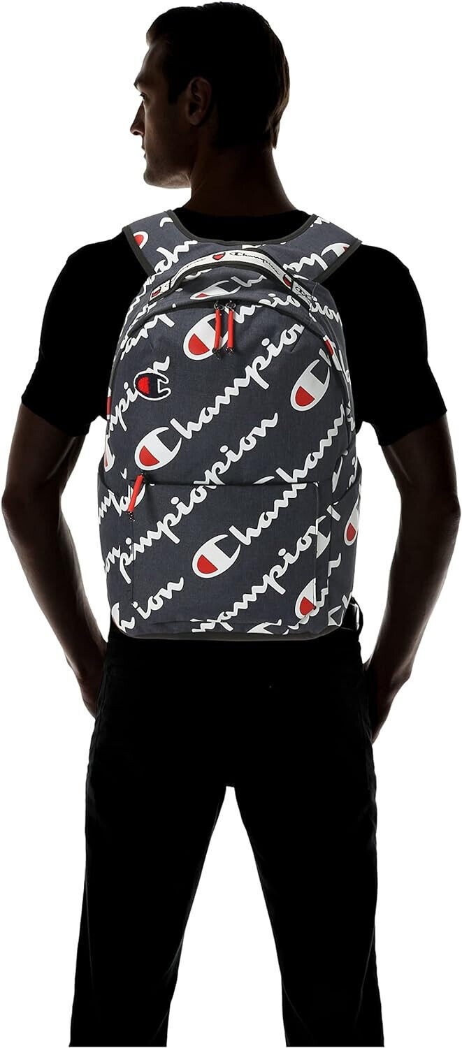 Champion Advocate Backpack Navy Blue Interior laptop compartment Adjust strap
