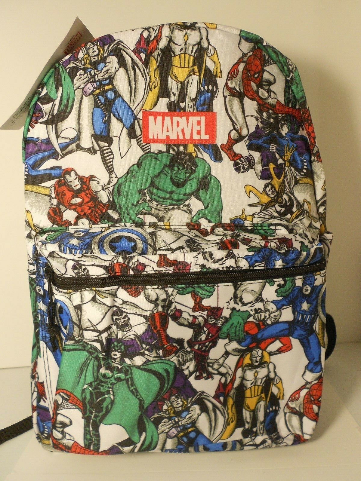 Marvel AVENGERS BACKPACK Iron Man, Hulk, Spider-Man, Thanos, Thor, Dr. Strange