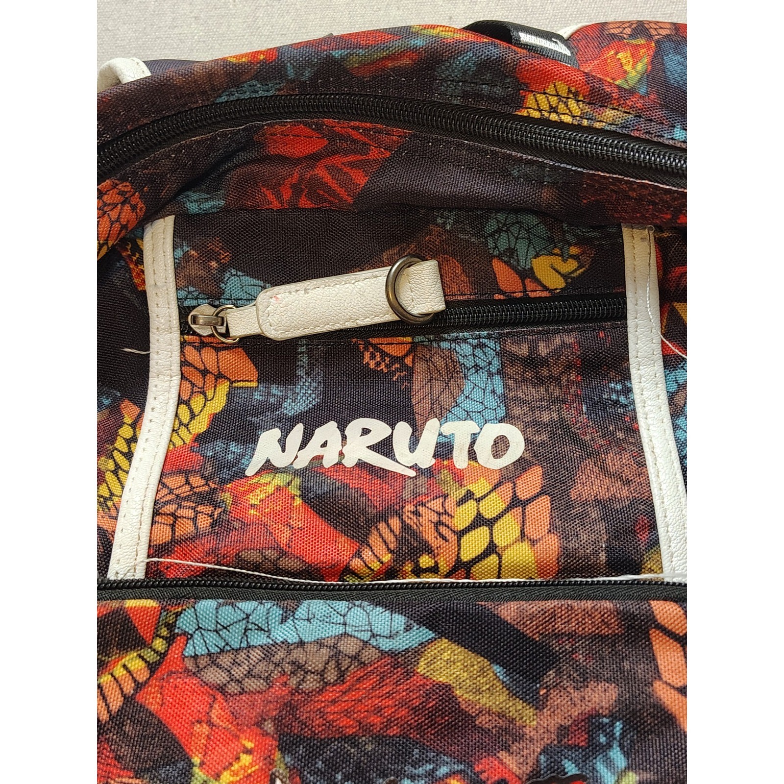 Aolida Naruto Shippuden Anime Backpack Multi Color Graphic Print Laptop Bag