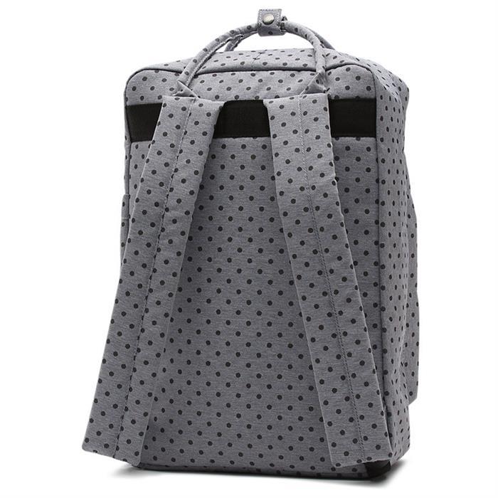Vans Off The Wall Icono Square Gray Polka Dot Laptop Backpack New NWT