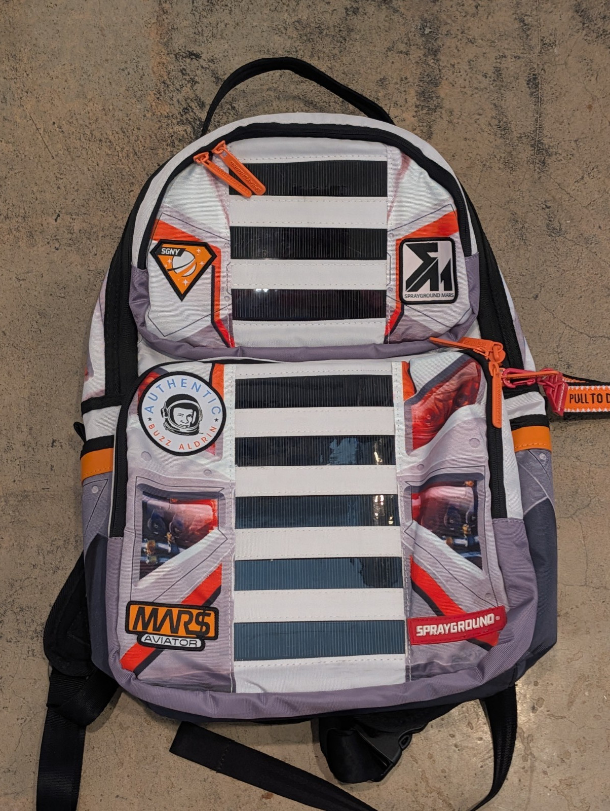 Sprayground Mission to Mars Buzz Aldrin Solar Charging Backpack – RARE