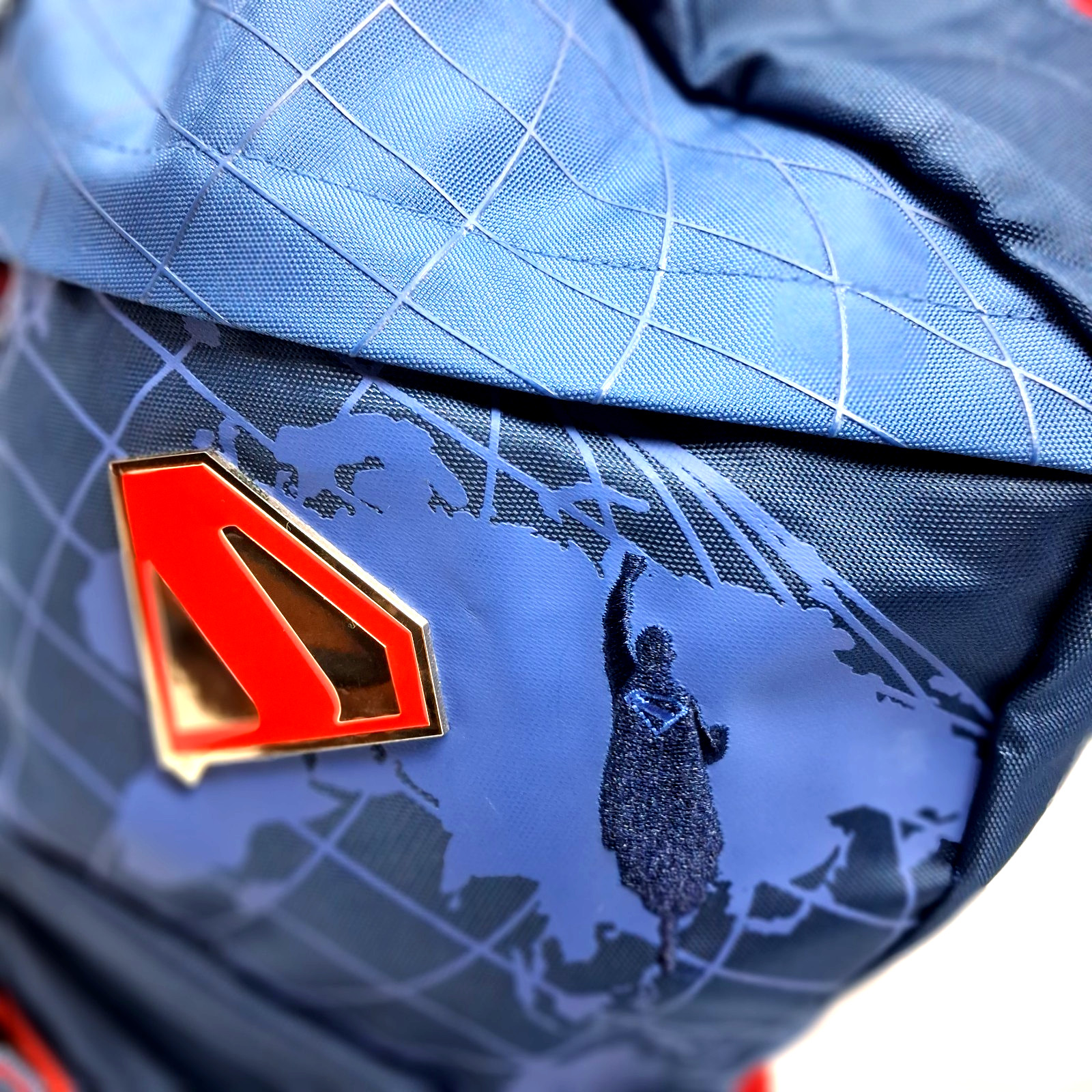 Bioworld DC Comics Superman Globe 18″ Backpack w/Tech Sleeve New With Tags